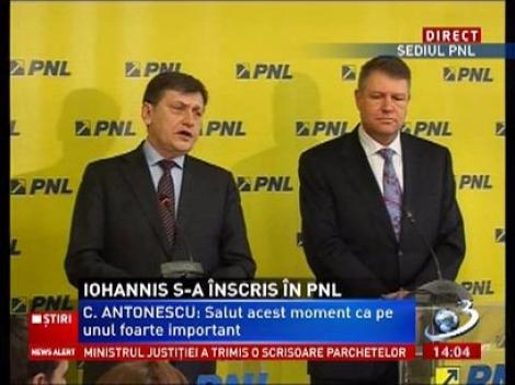 Crin Antonescu: Sunt bucuros că o personalitate deosebită se alătură Partidului Naţional Libera