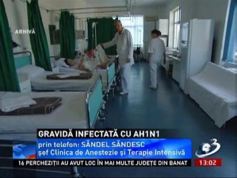 Timișoara: Gravidă infectată cu gripa AH1N1, în stare critică la spital