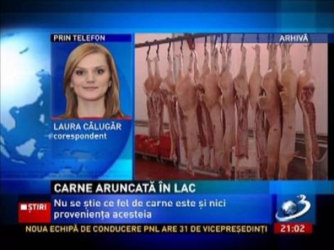 Sute de kilgrame, aruncate într-un lac de lângă Cluj