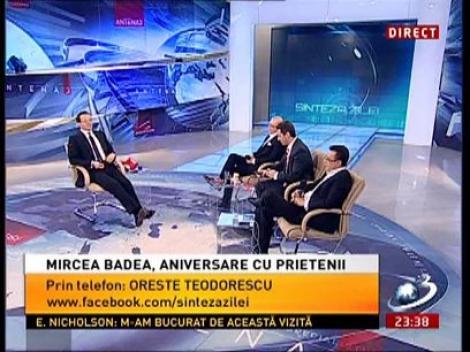 Oreste îi urează "La mulţi ani!" lui Mircea Badea