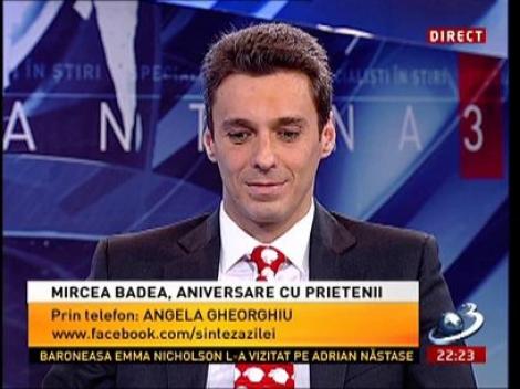Angela Gheorghiu îi cântă "La mulţi ani!" lui Mircea Badea