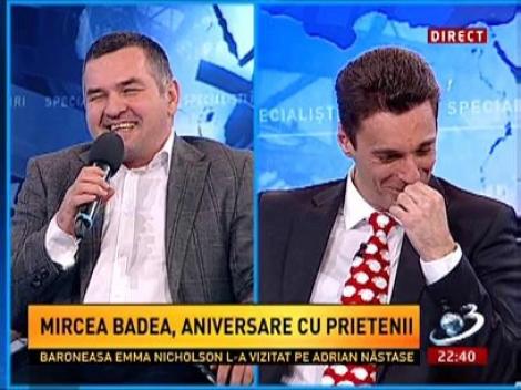 Mircea Badea, aniversare cu prieteni! Leonard Doroftei îi urează jurnalistului "La mulţi ani!"