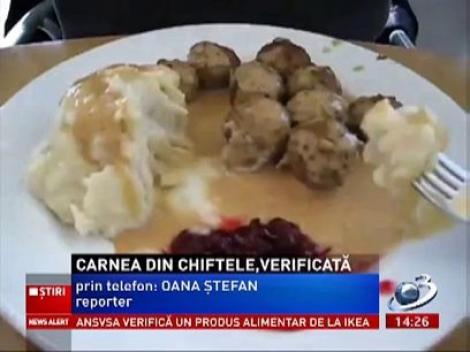 Inspectorii sanitari verifică ingredientele din chifteluţele vândute la Ikea, după ce în Cehia şi Anglia s-a descoperit carne de cal