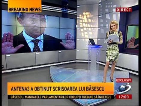 Exclusiv! Scrisoarea trimisă de Băsescu lui Ponta şi Antonescu