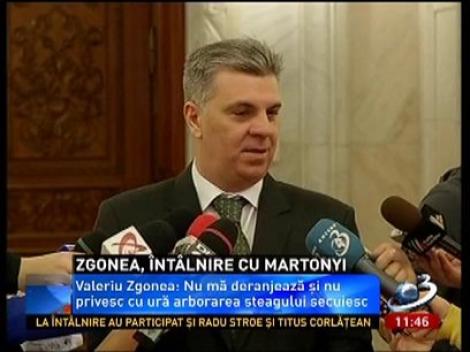 Valeriu Zgonea: Nu mă deranjează şi nu privesc cu ură arborarea steagului secuiesc