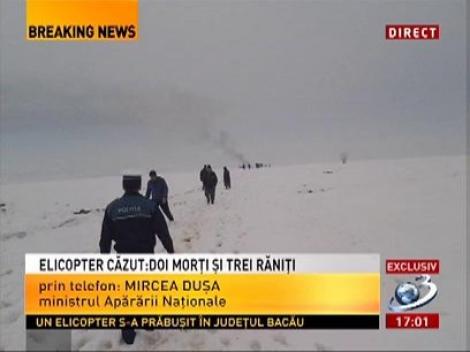 Mircea Duşa, despre elicopterul căzut la Bacău
