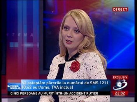 Daciana Sârbu: Nu ma rusinez că sunt sotia premierului