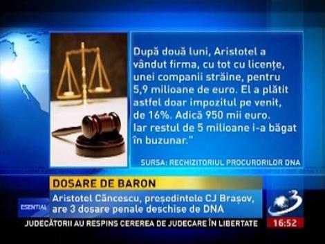 Dosare de baron! Preşedintele CJ Braşov are trei dosare penale deschise de DNA