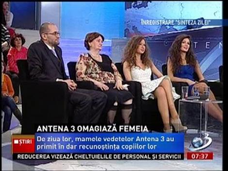 Ediţie specială la "Sinteza Zilei" de 8 Martie. Mamele vedetelor Antena 3, în lumina reflectoarelor