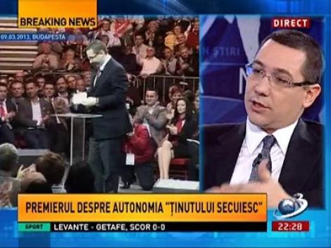 Sinteza Zilei: Victor Ponta, despre autonomia Tinutului Secuiesc