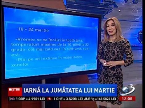 Se întoarce iarna la jumătatea lunii martie