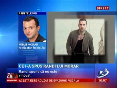 Mihai Morar, despre sms-urile trimise de Randi, după ce a fost ridicat de poliţie