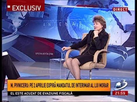 Mona Pivniceru: Pe 2 aprilie expiră mandatul de interimar a lui Morar