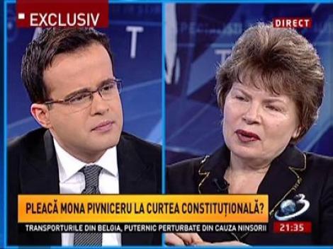 Mona Pivniceru: Mă atrage plecarea la CCR,  vocaţia mea este de judecător