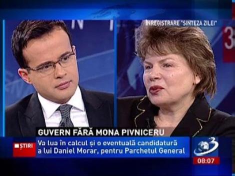 Mona Pivniceru, dezamăgită de funcţia pe care o deţine