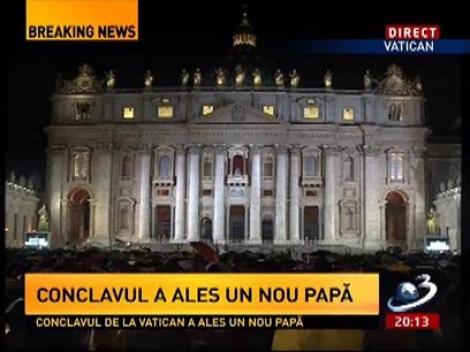 Cardinalii au ales noul Papă. Fumul ALB a ieşit pe coşul Capelei Sixtine