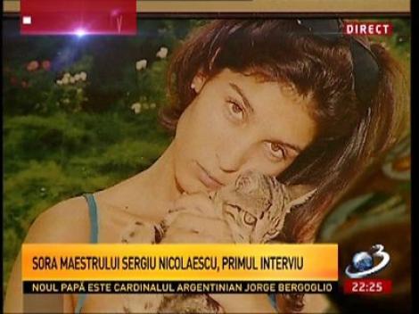Iolanda Nicolaescu: Sergiu a fost un om greu de suportat, nu bea, nu fuma şi nu mergea niciodată la petreceri