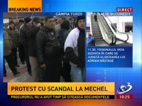 Protest cu scandal a Câmpia Turzii! Foştii angajaţi Mechel au blocat E 60