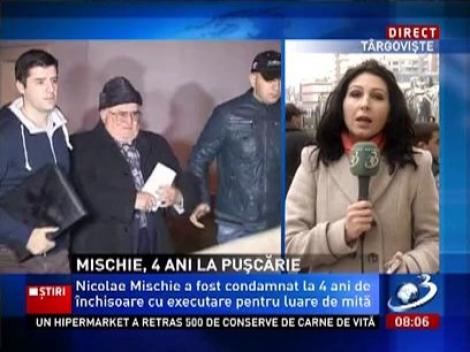 Nicolae Mischie, fostul președinte al Consiliului Județean Gorj, condamnat definitiv la 4 ani de închisoare cu executare