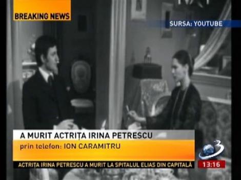 Ion Caramitru, despre actrița Irina Petrescu
