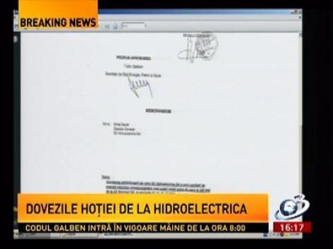 Dovezile hoției de la Hidroelectrica!