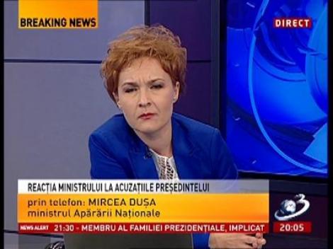 La Ordinea Zilei: Mircea Dușa, reacția ministrului la acuzațiile președintelui