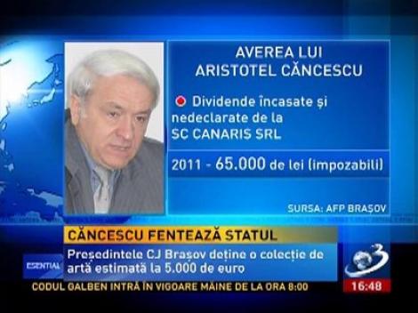 Declaraţia de avere a lui Aristotel Căncescu, cel mai bogat baron local, nu se potriveste cu declaraţia soţiei sale