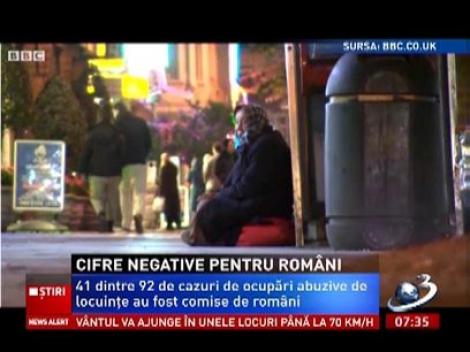Cifre negative pentru români! Poliţia londoneză spune că românii ocupă ilegal sute de clădiri în Londra