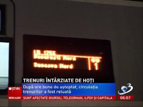 Dezastru pe şine. Lovitură pentru CFR. Hoţii de cablu au paralizat traficul feroviar şi sute de călători au "înţepenit" pe câmpuri