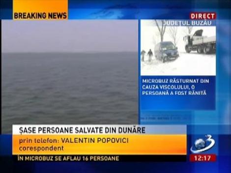 6 cetățeni germani care veniseră în România pentru caiac-canoe, au fost salvați pe Dunăre