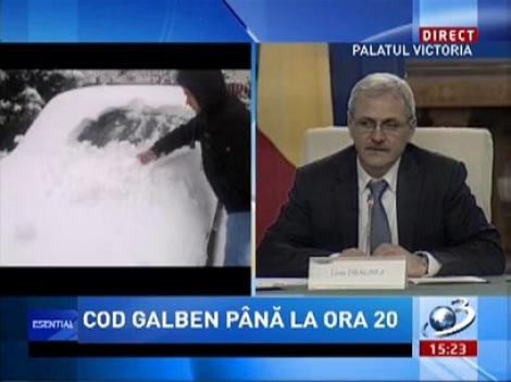 Un nou cod galben de ninsori!