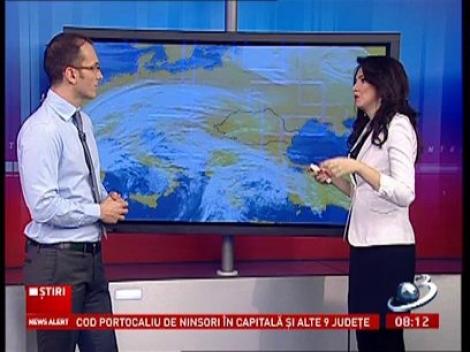 Prognoza meteo pentru următoarele zile! Află de aici când expir atenționare de cod portocaliu de ninsori și vânt!