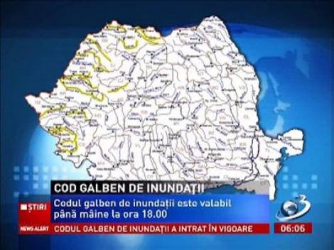 După codul portocaliu de ninsori si viscol, avem cod galben de inundaţii