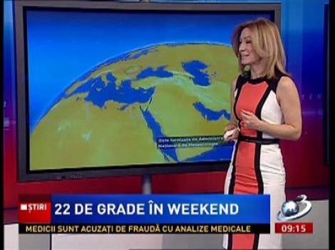 Vom avea 22 de grade în weekend! Ascultă aici prognoza meteo!