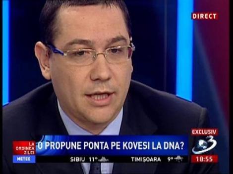Ponta: Nu exclud nici un nume în afară de numele domnului Morar