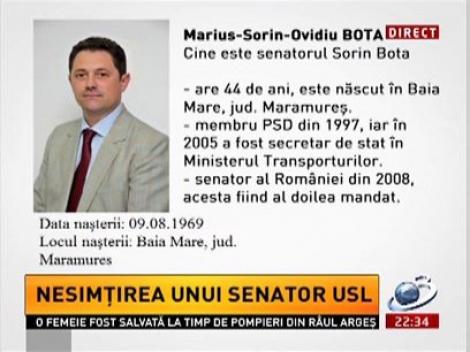 Sinteza Zilei: Nesimţirea unui senator USL