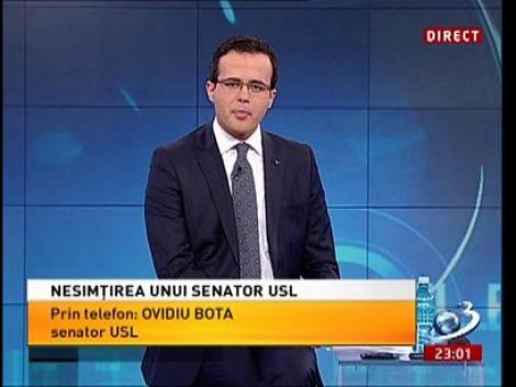 Sinteza Zilei: Senatorul USL care a jignit o jurnalistă a intrat în direct şi şi-a cerut scuze