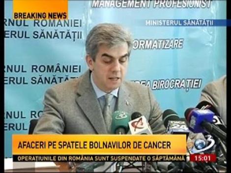 Afaceri pe spatele bolnavilor de cancer. Exporturile de citostatice, suspendate