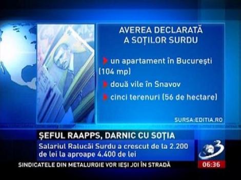 Şeful RAAPPS, darnic cu soţia