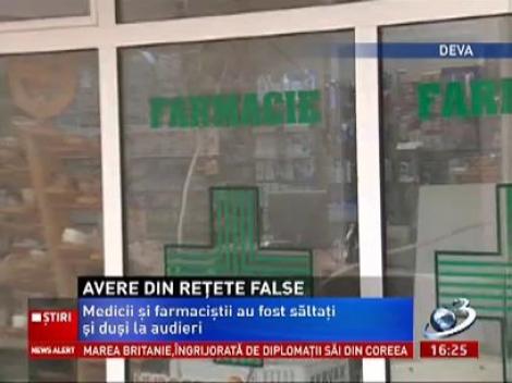 Medicii şi farmaciştii din Hunedoara şi Timiş au făcut averi din reţete false