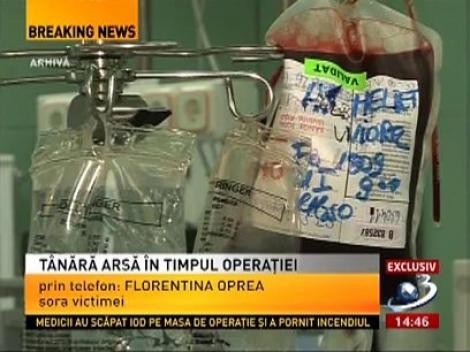 Tânără de 22 de ani arsă pe masa de operație după ce medicii au vărsat iod