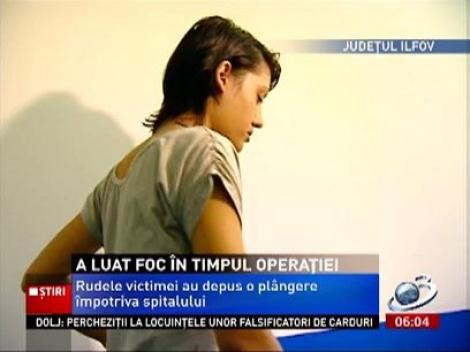 Aczații de ambele părți în cazul fetei arse pe masa de operații