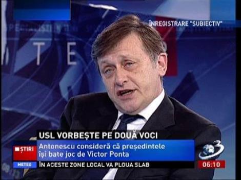 Crin Antonescu recunoaște că liderii USL numai vorbesc aceeași limbă