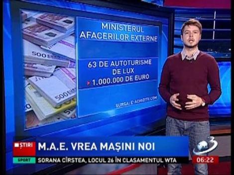 M.A.E vrea să cheltuie anul acesta 5 milioane de euro pentru diverse cheltuieli