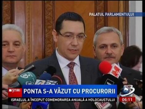 Premierul Victor Ponta s-a întâlnit cu Tiberiu Niţă, cel propus pentru şefia Parchetului General