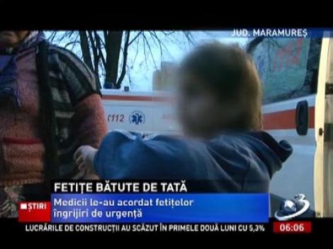 Două fetițe în vârstă de 9 și 11 ani au ajuns în stare gravă la spital după ce au fost bătute de tatăl lor