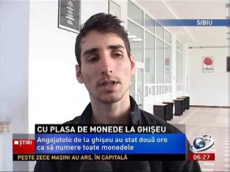 Un tânăr din Sibiu şi-a plătit amenda cu peste 2600 de monede