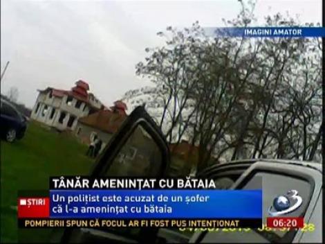 Scandal cu spectatori între un poliţist şi un şofer la Orăştie