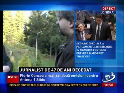 Jurnalistul Florin Oancea s-a stins din viaţă