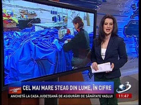 Antena 3 face cadou României şi Europei cel mai mare steag
